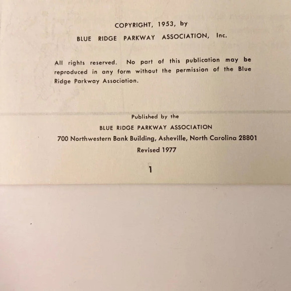 Vintage 1977 Nature Along The Blue Ridge Parkway Travel North Carolina Booklet - Picture 6 of 16